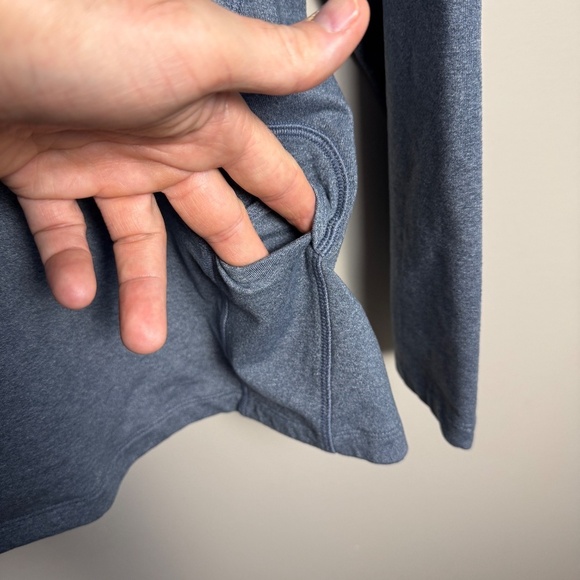 Avia Women's Athletic Performance 1/4 Zip Long Sleeve Pullover Grayish-Blue XL - Picture 5 of 12